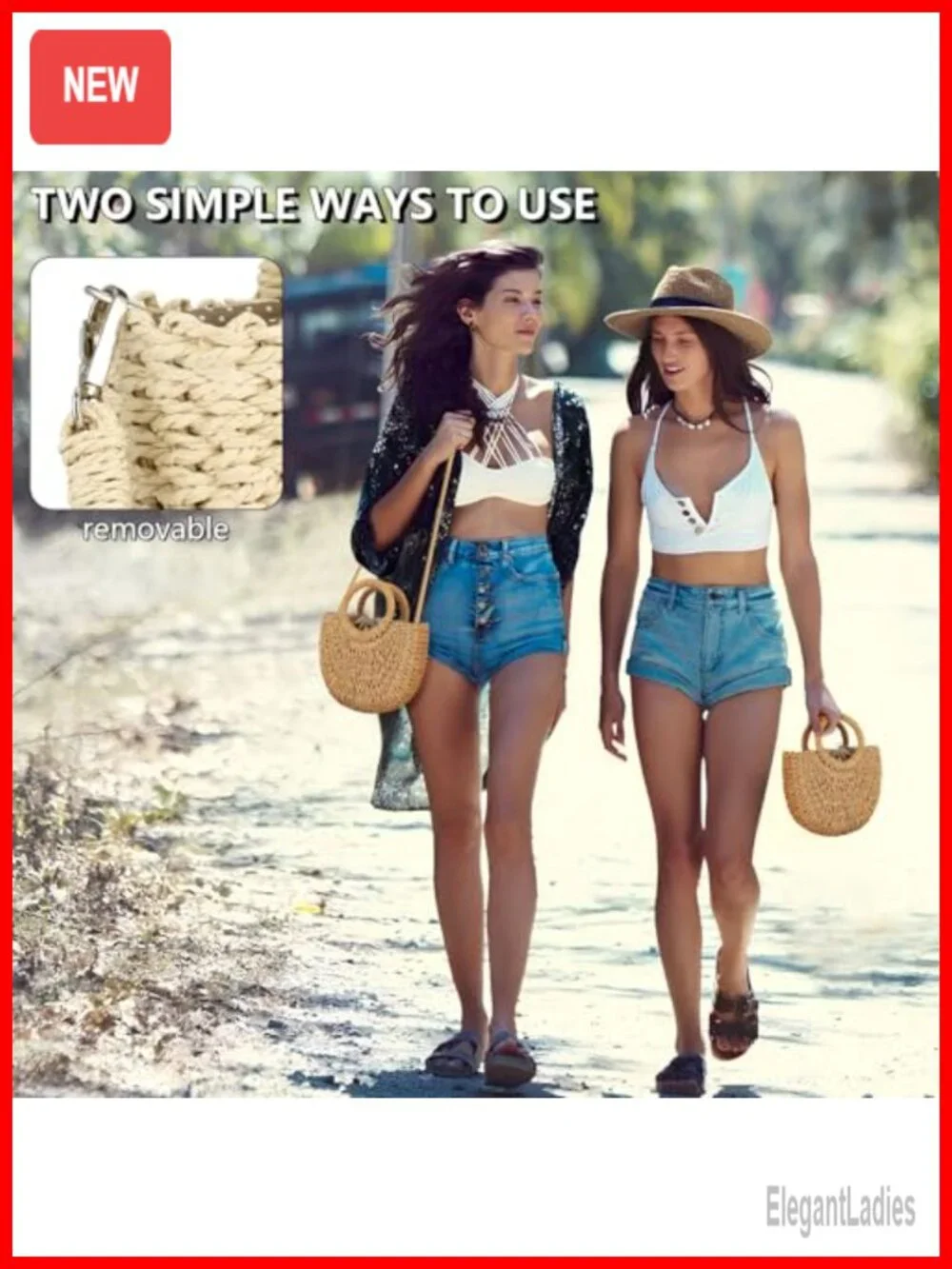 Handwoven Straw Hobo Bag for Women Crossbody Shoulder Beach Purse